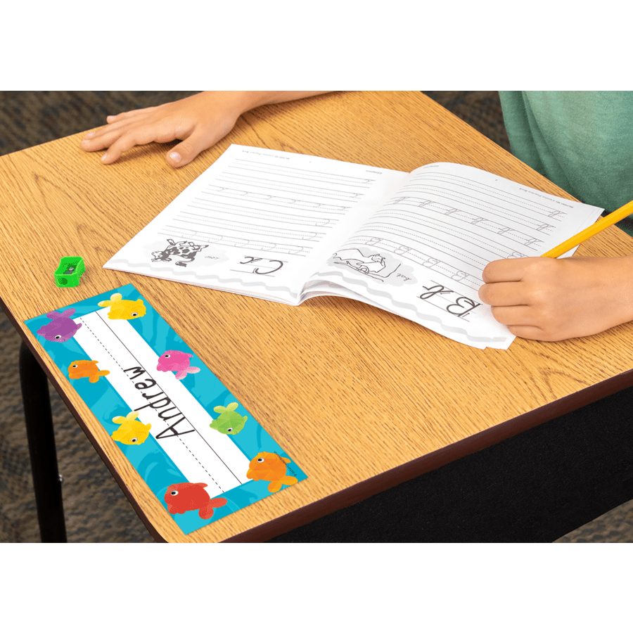 Colorful Fish Flat Name Plates-Nameplates & Name Tags-Tools 4 Teaching-Classroom Decor and More