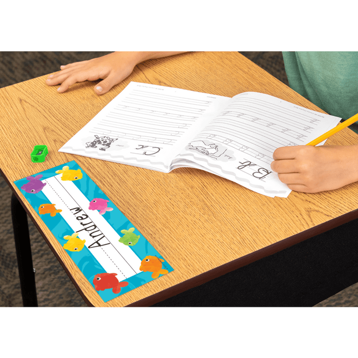 Colorful Fish Flat Name Plates-Nameplates & Name Tags-Tools 4 Teaching-Classroom Decor and More