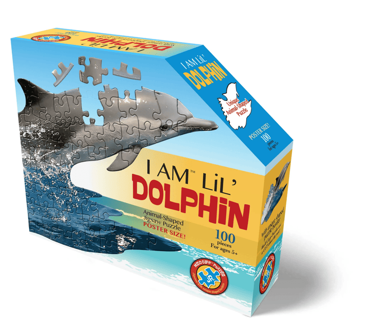 I AM LiL' DOLPHIN 100 pcs Puzzle-Puzzles-Tools 4 Teaching-Classroom Decor and More