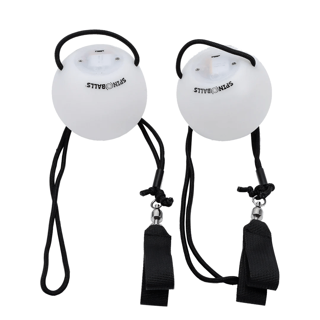 Spinballs LED Rechargeable Poi Set Glow.0-Toys-Tools 4 Teaching-Classroom Decor and More