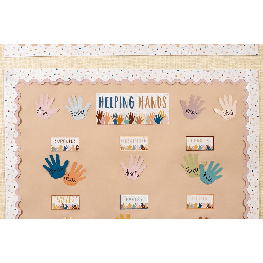 Scalloped Border Trim: Light Mauve-Borders-Tools 4 Teaching-Classroom Decor and More