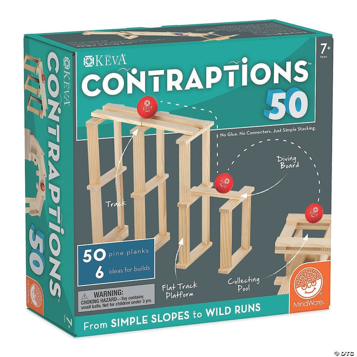 *KEVA® Contraptions 50 Plank Set-Building-Tools 4 Teaching-Classroom Decor and More