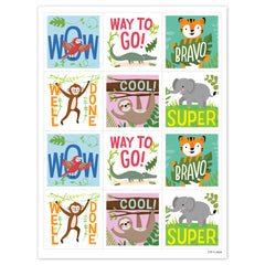Jungle Friends Reward Stickers-Stickers-Tools 4 Teaching-Classroom Decor and More