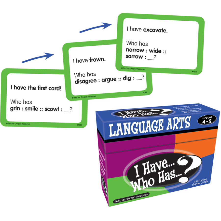 I Have… Who Has…? Language Arts Game-Writing-Tools 4 Teaching-Classroom Decor and More