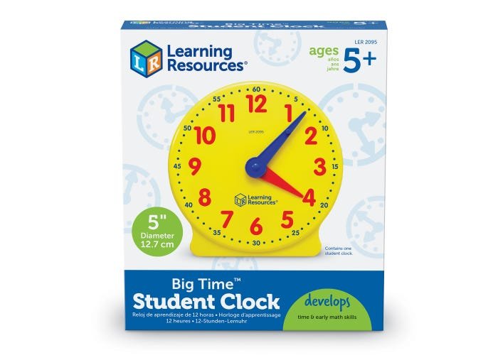 Big Time™ Student Clock-Time & Money-Tools 4 Teaching-Classroom Decor and More