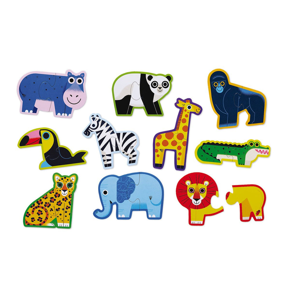 Let's Begin 2-Piece Puzzle - Jungle-Puzzles-Tools 4 Teaching-Classroom Decor and More