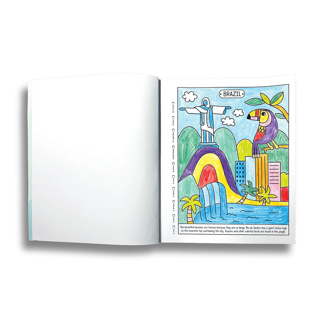 Color By Numbers Coloring Book - Wonderful World-Craft Activity-Tools 4 Teaching-Classroom Decor and More
