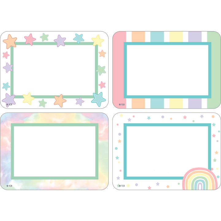 Pastel Pop Name Tags/Labels - Multi-Pack-Nameplates &amp; Name Tags-Tools 4 Teaching-Classroom Decor and More
