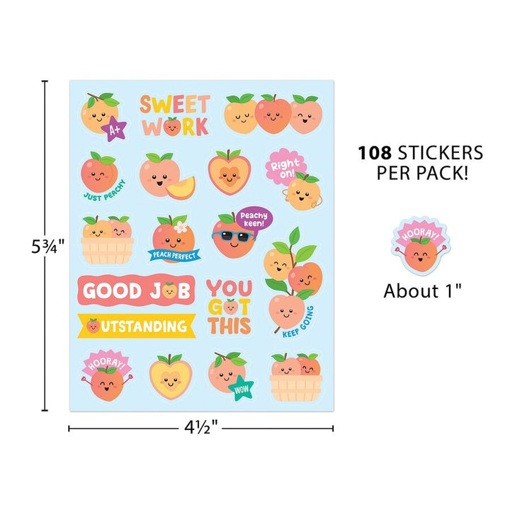 Peach Smelly Stickers-Stickers-Tools 4 Teaching-Classroom Decor and More