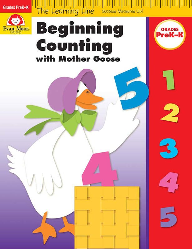 Learning Line: Beginning Counting with Mother Goose, Grades PreK-K-Math Books-Tools 4 Teaching-Classroom Decor and More