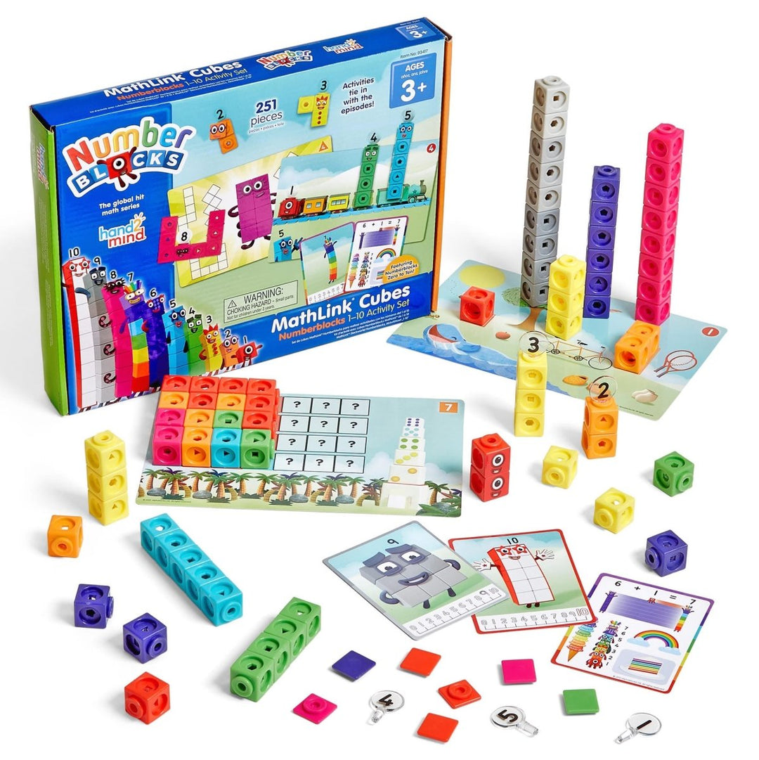 MathLink® Cubes Numberblocks 1–10 Activity Set-Numbers, Counting & Sorting-Tools 4 Teaching-Classroom Decor and More