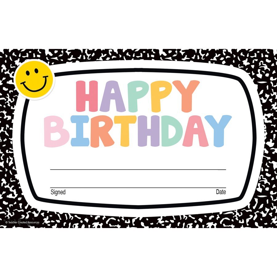 Cool for School Happy Birthday Awards-Birthday-Tools 4 Teaching-Classroom Decor and More