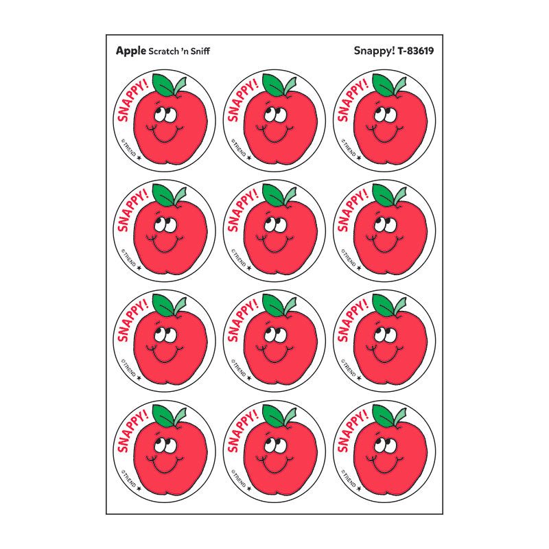 Snappy!, Apple scent Retro Scratch 'n Sniff Stinky Stickers®-Stickers-Tools 4 Teaching-Classroom Decor and More