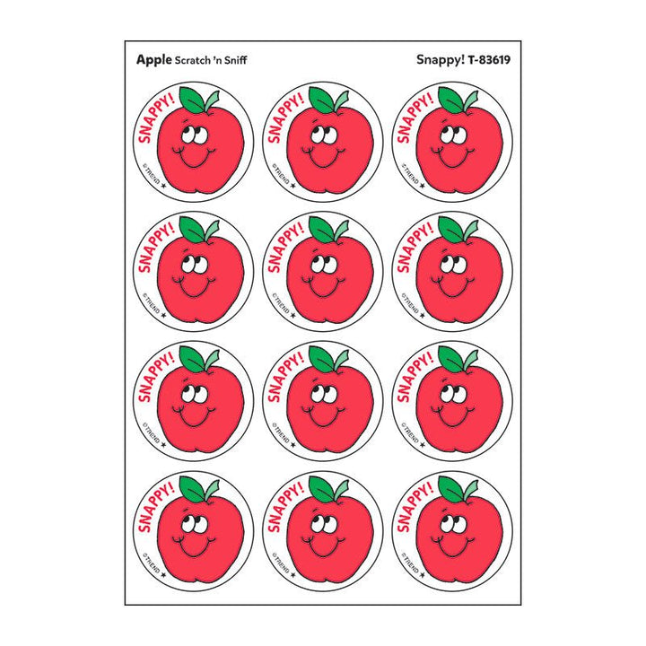 Snappy!, Apple scent Retro Scratch 'n Sniff Stinky Stickers®-Stickers-Tools 4 Teaching-Classroom Decor and More