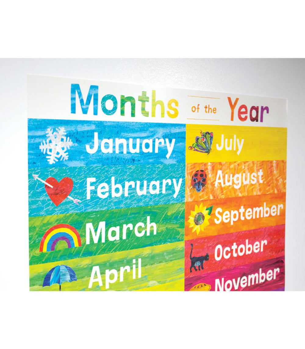 World of Eric Carle™ Months of the Year Chart Grade PK-2-Charts-Tools 4 Teaching-Classroom Decor and More