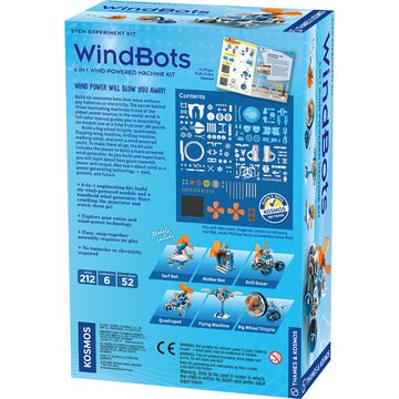 WindBots: 6-in-1 Wind-Powered Machine Kit-Science & STEM-Tools 4 Teaching-Classroom Decor and More