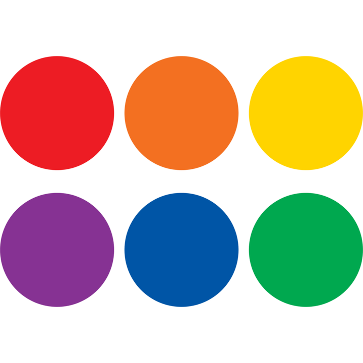 Spot On Dry-Erase Desktop Writing Spots Colorful Circles 4"-Dry Erase-Tools 4 Teaching-Classroom Decor and More