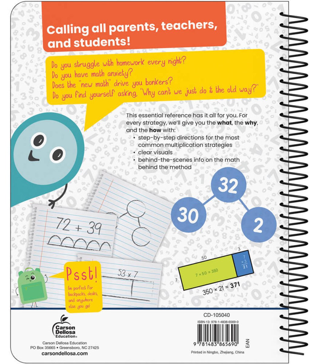 Intermediate Multiplication Strategies Resource Book Grade 4-6 Spiral-Math Books-Tools 4 Teaching-Classroom Decor and More