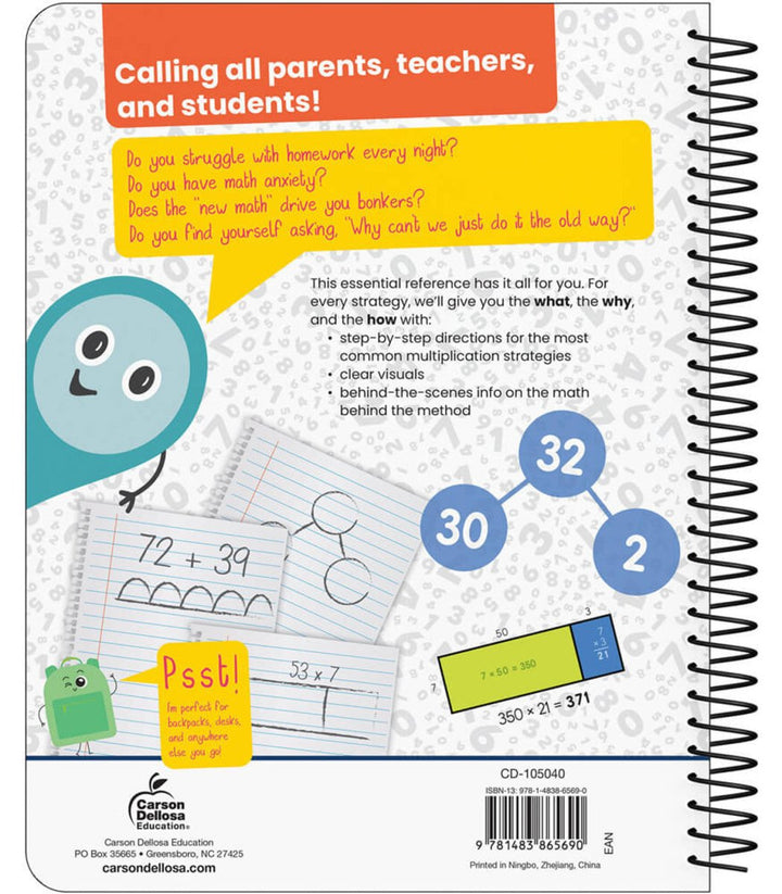 Intermediate Multiplication Strategies Resource Book Grade 4-6 Spiral-Math Books-Tools 4 Teaching-Classroom Decor and More