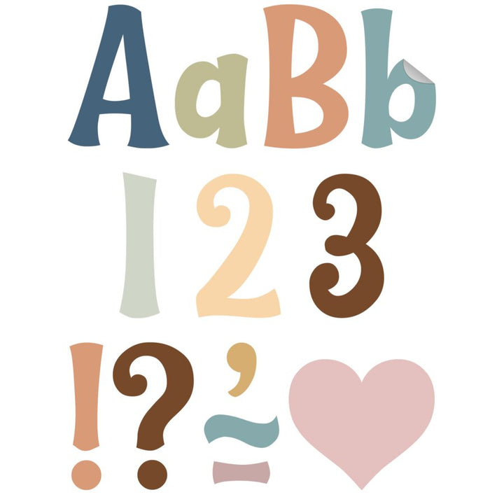 Calming Colors 4" Wild Whimsy Self-Adhesive Letters Combo Pack-Letters-Tools 4 Teaching-Classroom Decor and More