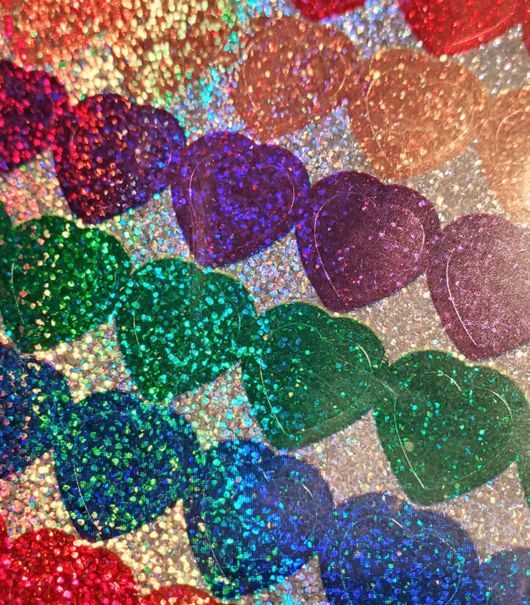 Multicolored Hearts, Multicolor Chart Seals-Stickers-Tools 4 Teaching-Classroom Decor and More