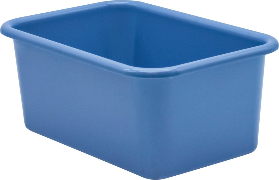 Small Plastic Storage Bin: Slate Blue-Organization-Tools 4 Teaching-Classroom Decor and More