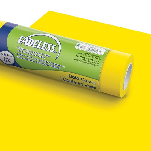 Fadeless® Bulletin Board Art Paper 48" X 50' - Canary-Bulletin Board Paper - Fadeless-Tools 4 Teaching-Classroom Decor and More