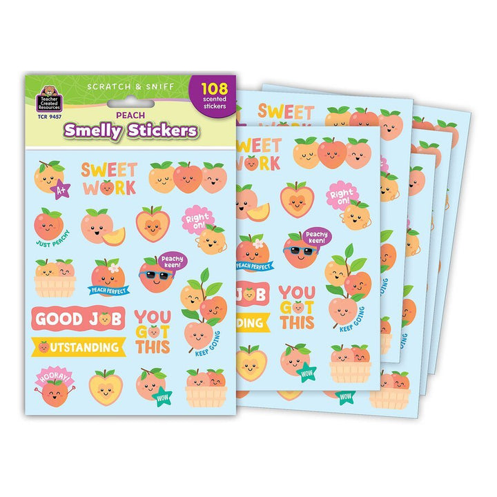 Peach Smelly Stickers-Stickers-Tools 4 Teaching-Classroom Decor and More