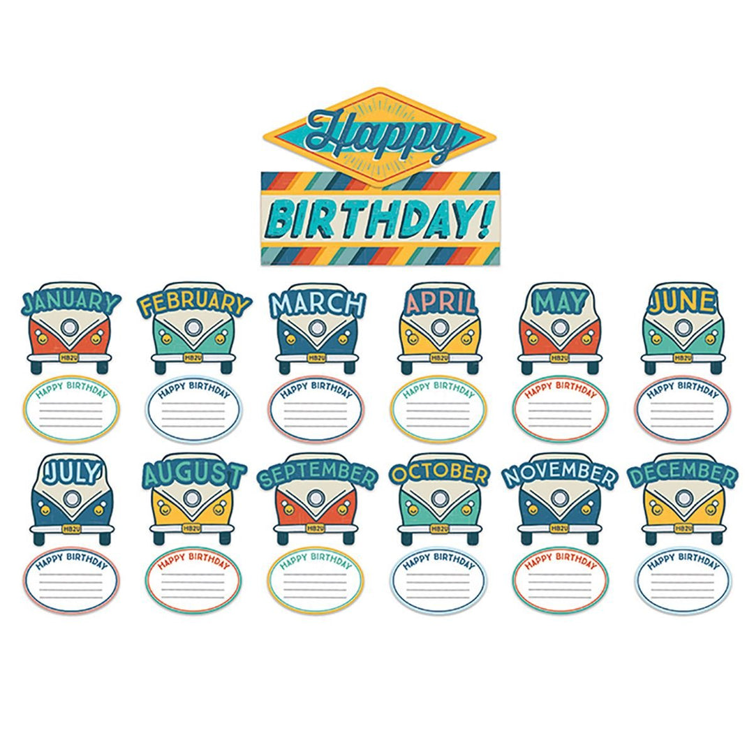 Adventurer Birthday Mini Bulletin Board Set-Mini Bulletin Boards-Tools 4 Teaching-Classroom Decor and More