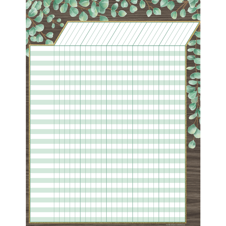 Eucalyptus Incentive Chart-Charts-Tools 4 Teaching-Classroom Decor and More
