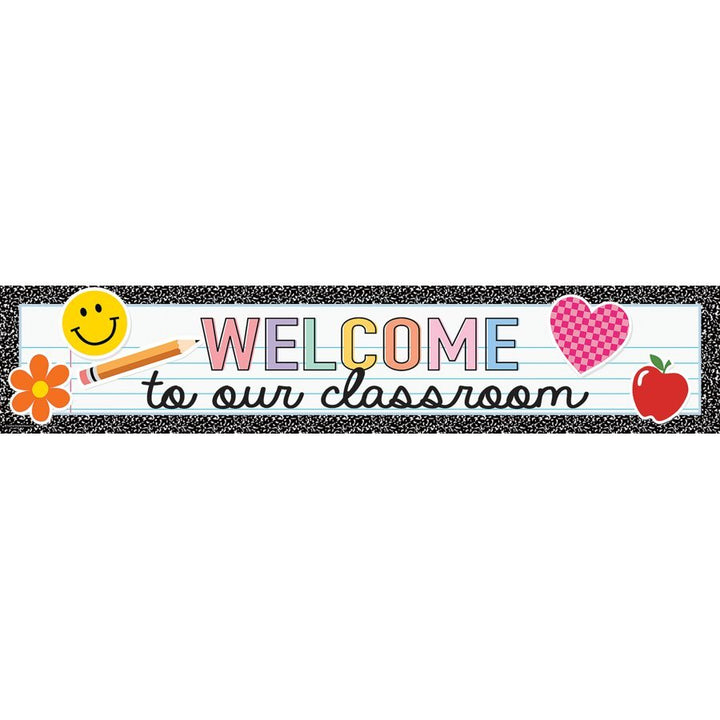 Cool for School Welcome to Our Classroom Banner-Banner-Tools 4 Teaching-Classroom Decor and More