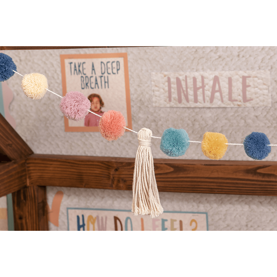 Everyone is Welcome Pom-Poms and Tassels Garland-Garland-Tools 4 Teaching-Classroom Decor and More