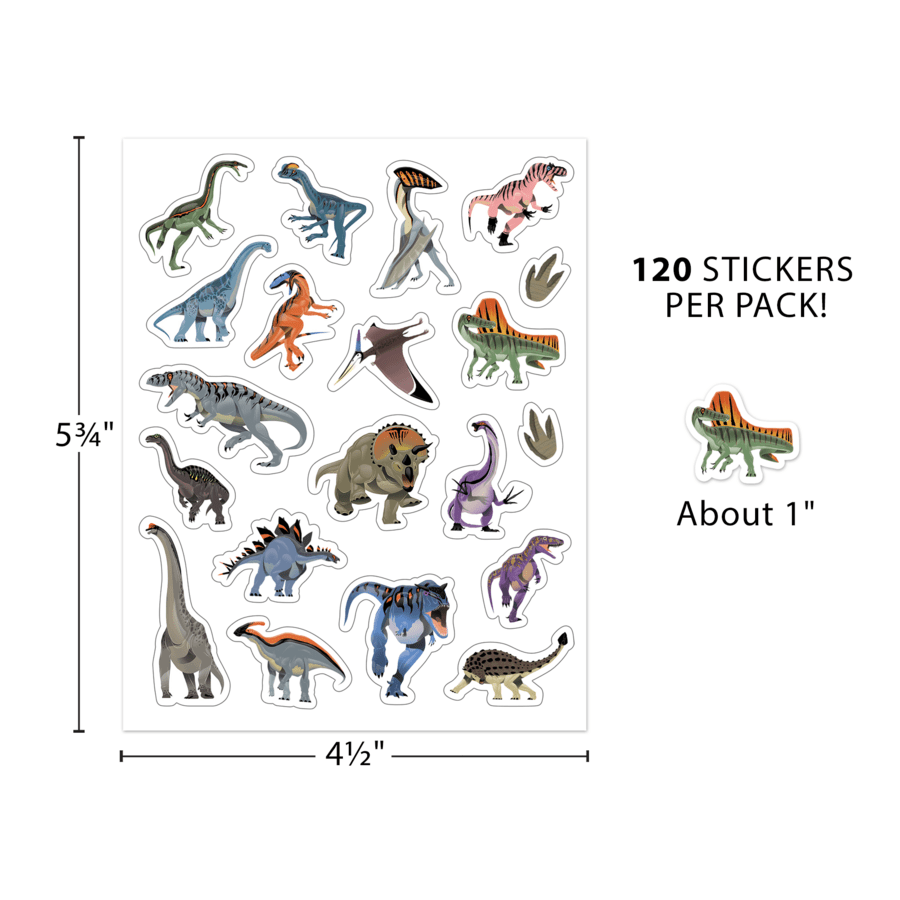 Dinosaur Stickers-Stickers-Tools 4 Teaching-Classroom Decor and More