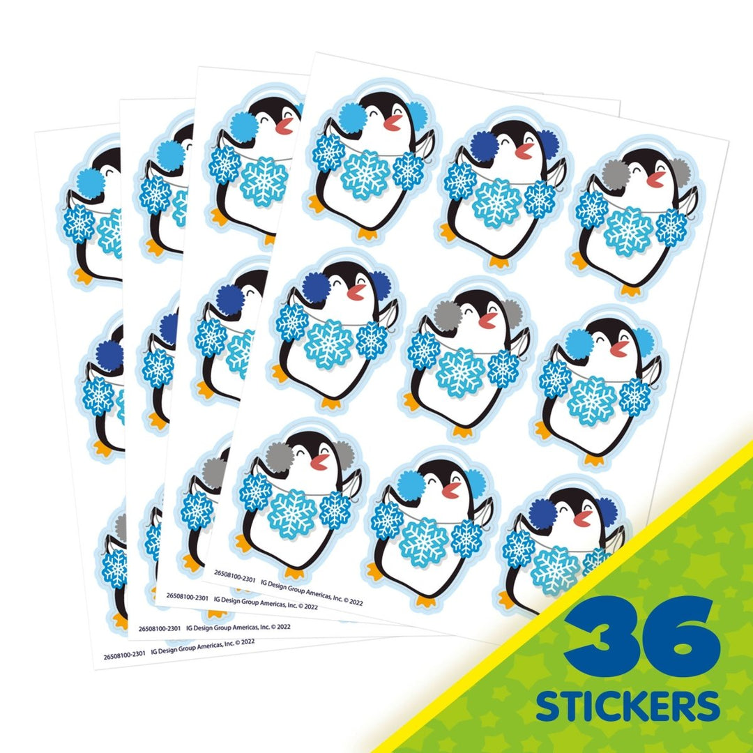 Winter Penguin Stickers Giant-Tools 4 Teaching-Classroom Decor and More