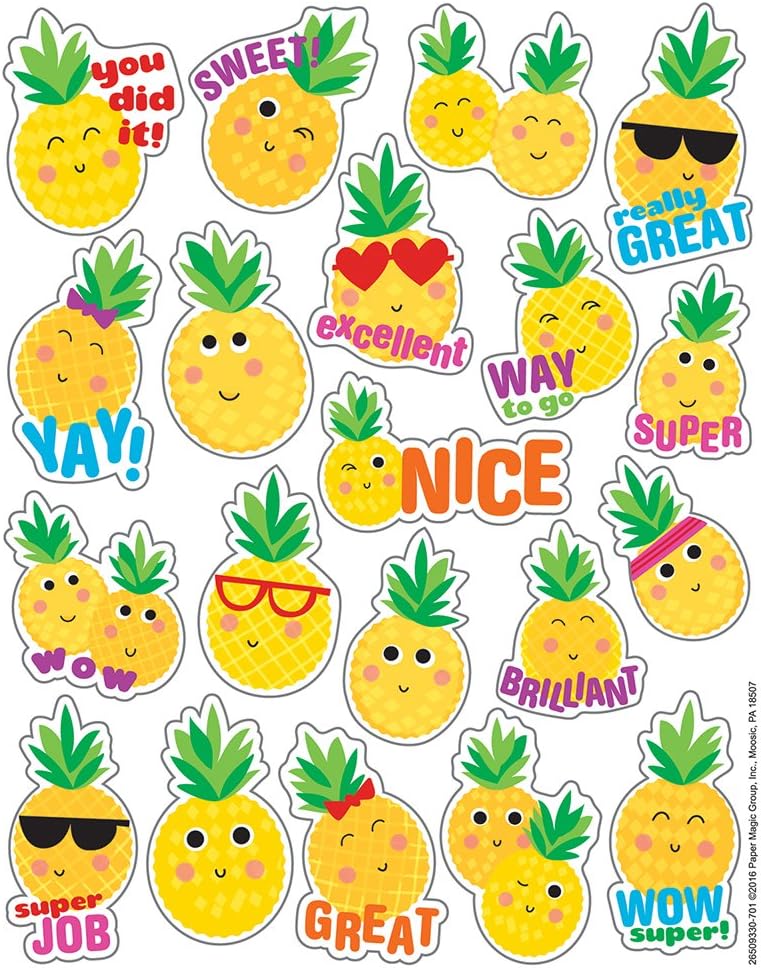 Pineapple Scented Stickers-Stickers-Tools 4 Teaching-Classroom Decor and More
