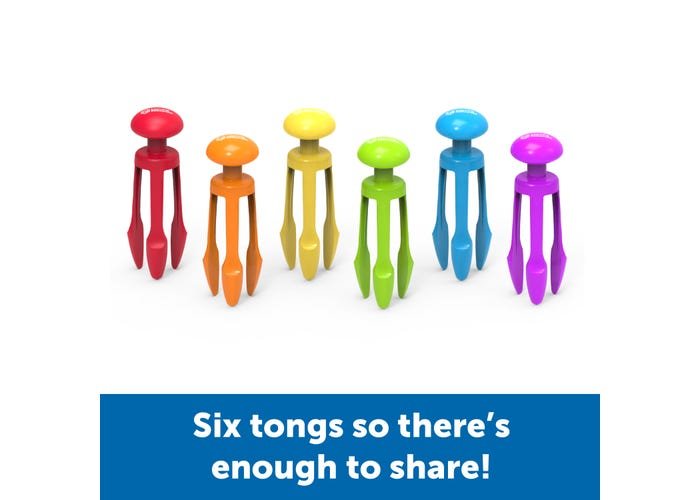 Tri-Grip Tongs, Set of 6-Fine Motor-Tools 4 Teaching-Classroom Decor and More