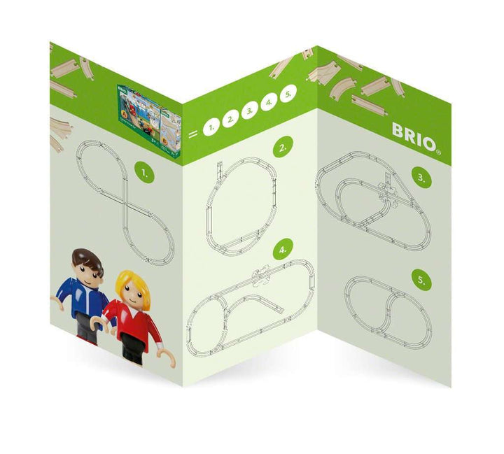 BRIO World - 33773 Railway Starter Set | 26 Piece Toy Train with Accessories and Wooden Tracks for Kids Age 3 and Up-Vehicles & Construction-Tools 4 Teaching-Classroom Decor and More
