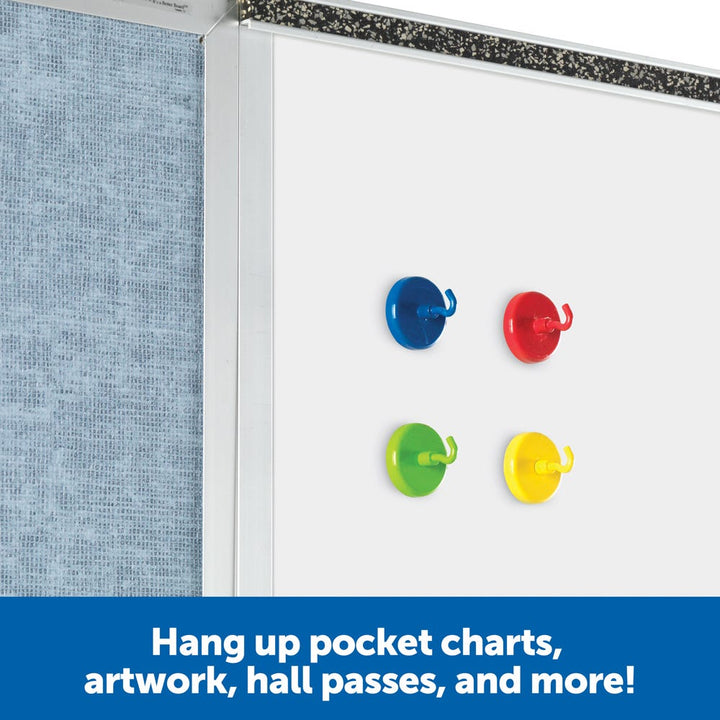 Super Strong Magnetic Hooks, Set of 4-Magnets-Tools 4 Teaching-Classroom Decor and More