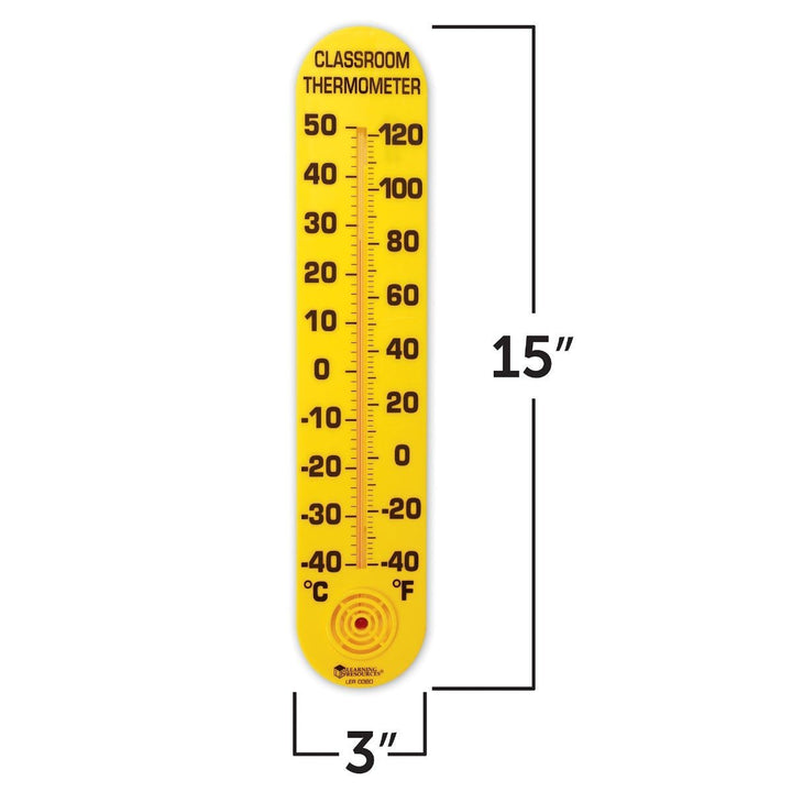 15" Classroom Thermometer-Fractions, Geometry & Measurement-Tools 4 Teaching-Classroom Decor and More