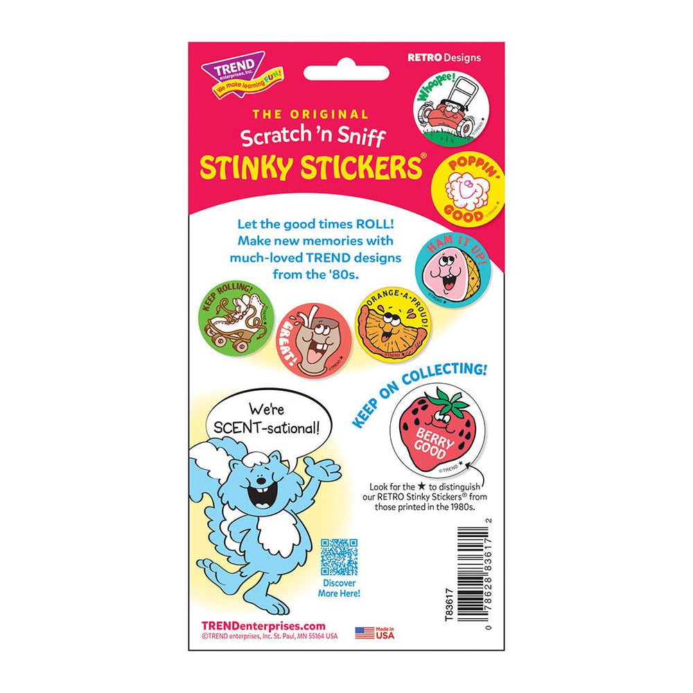 Right On!, Pineapple scent Retro Scratch 'n Sniff Stinky Stickers®-Stickers-Tools 4 Teaching-Classroom Decor and More