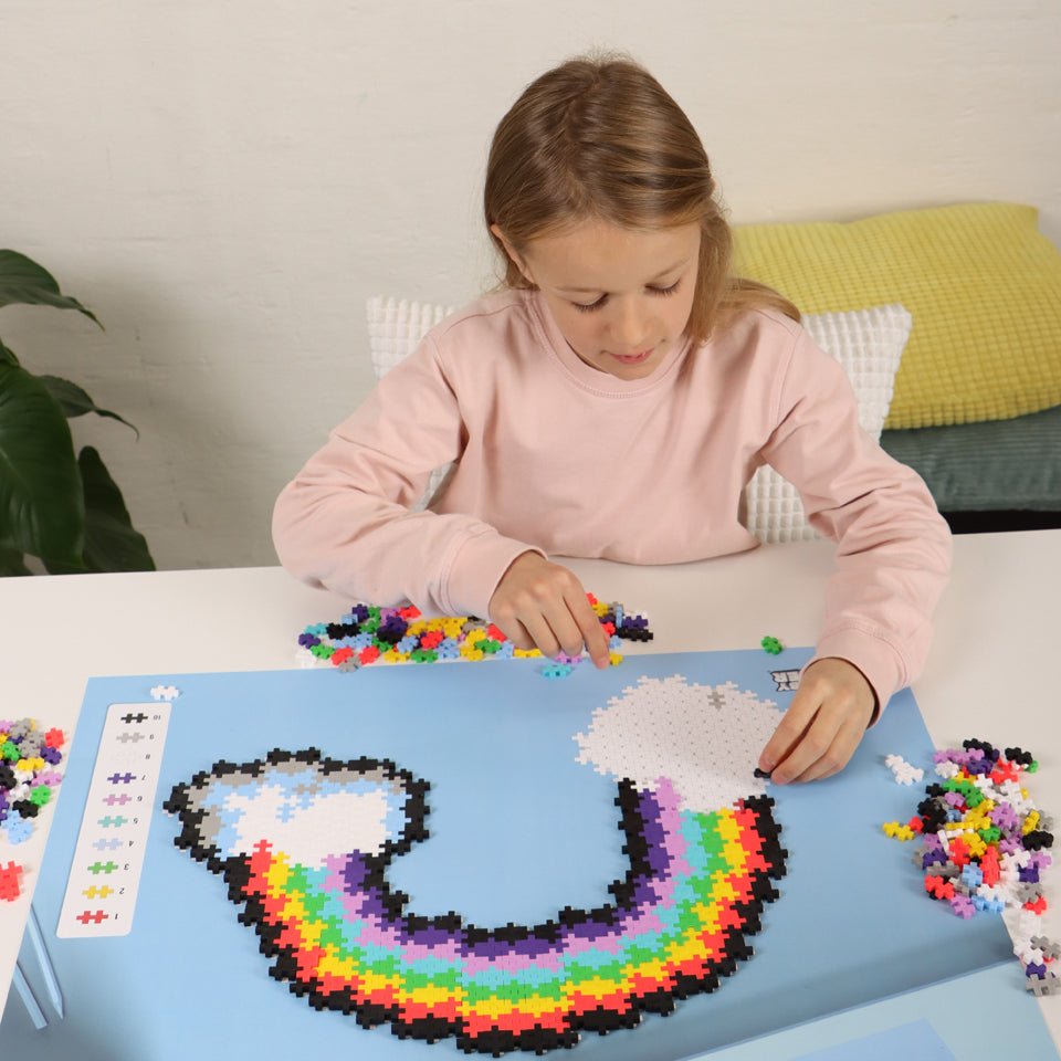 PLUS PLUS® Puzzle by Number® - 500 PC - Rainbow-Plus Plus-Tools 4 Teaching-Classroom Decor and More