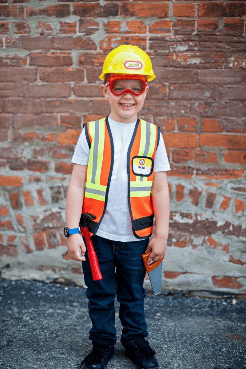Construction Worker with Accessories-Dress Up & Jewelry-Tools 4 Teaching-Classroom Decor and More