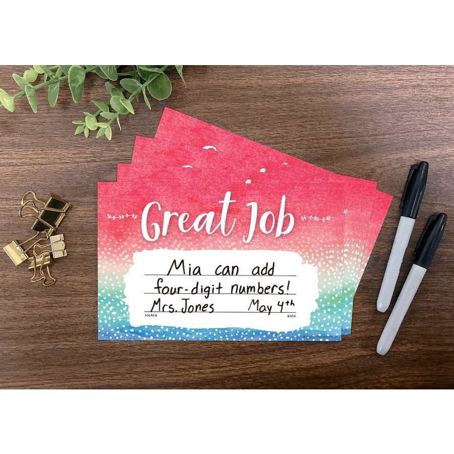 Watercolor Great Job Awards-Awards-Tools 4 Teaching-Classroom Decor and More