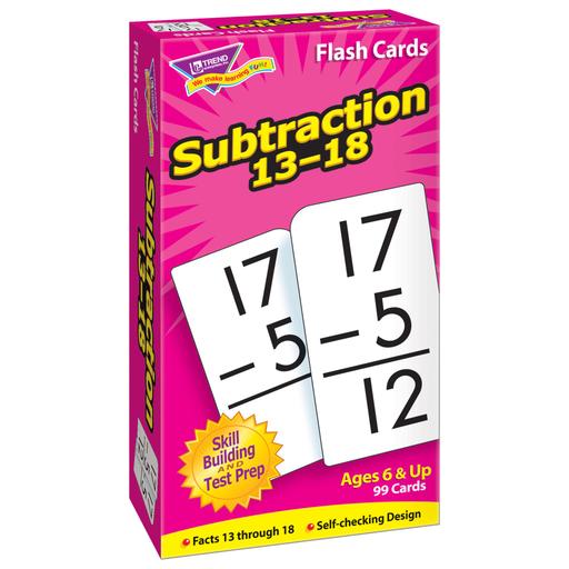 Subtraction 13-18 Skill Drill Flash Cards-Flashcards-Tools 4 Teaching-Classroom Decor and More