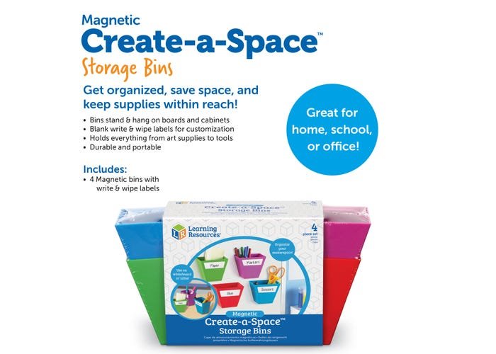 Magnetic Create-a-Space™ Storage Boxes-Organization-Tools 4 Teaching-Classroom Decor and More