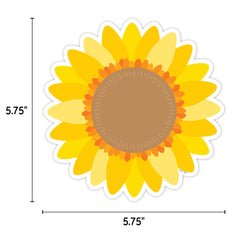Sunflower 6" Designer Cut-Outs-Accents-Tools 4 Teaching-Classroom Decor and More
