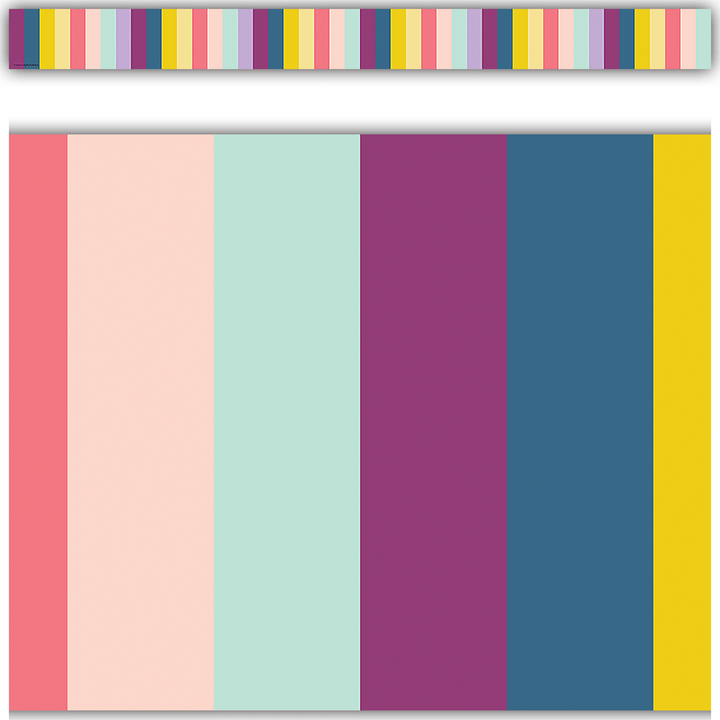 Oh Happy Day Stripes Straight Border Trim-Borders-Tools 4 Teaching-Classroom Decor and More