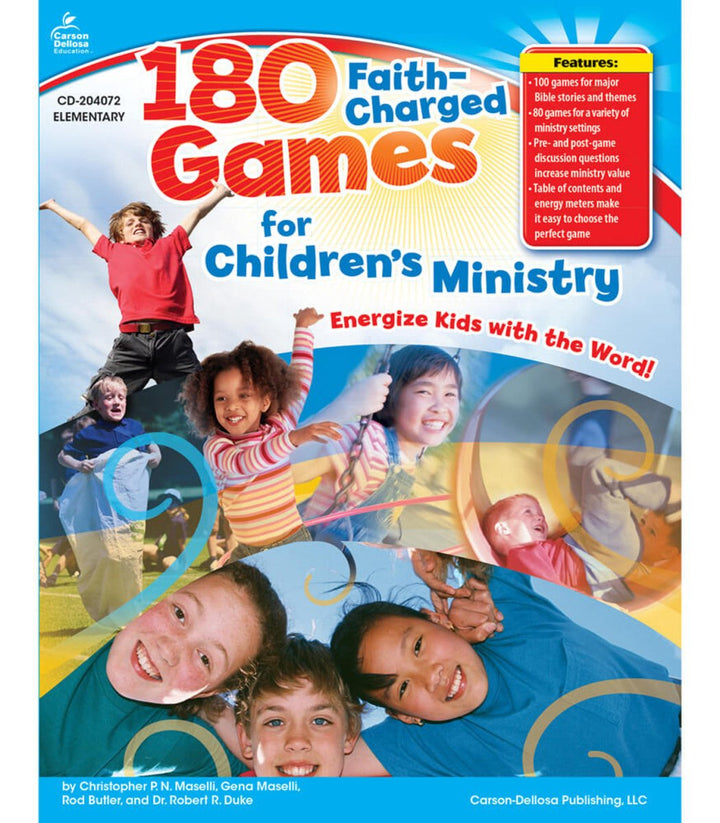 180 Faith - Charged Games for Children’s Ministry Resource Book Grade K - 5 - Tools 4 Teaching