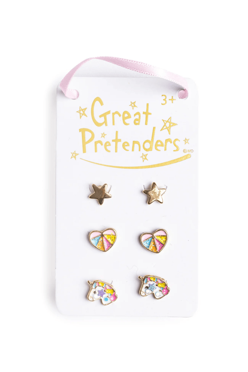 Boutique Cheerful Studded Earrings-Dress Up & Jewelry-Tools 4 Teaching-Classroom Decor and More