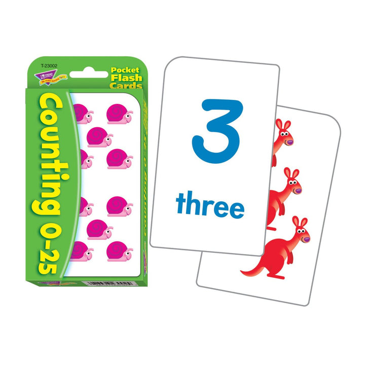 *Counting 0-25 Pocket Flash Cards-Numbers, Counting & Sorting-Tools 4 Teaching-Classroom Decor and More